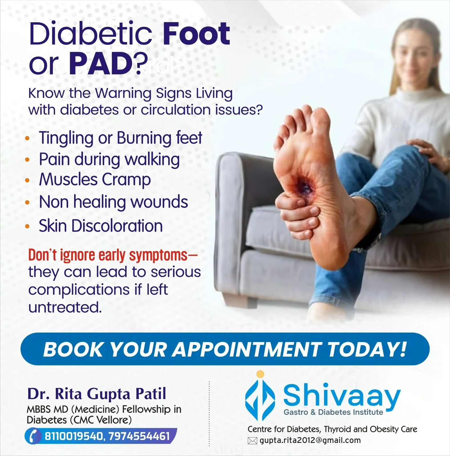 Diabetic Foot and Peripheral Artery Disease in Indore
